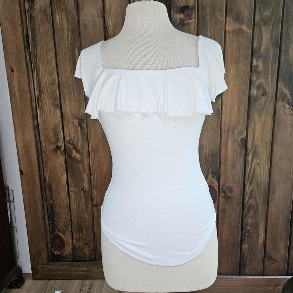 Free People top, ruffle flutter sleeves size medium